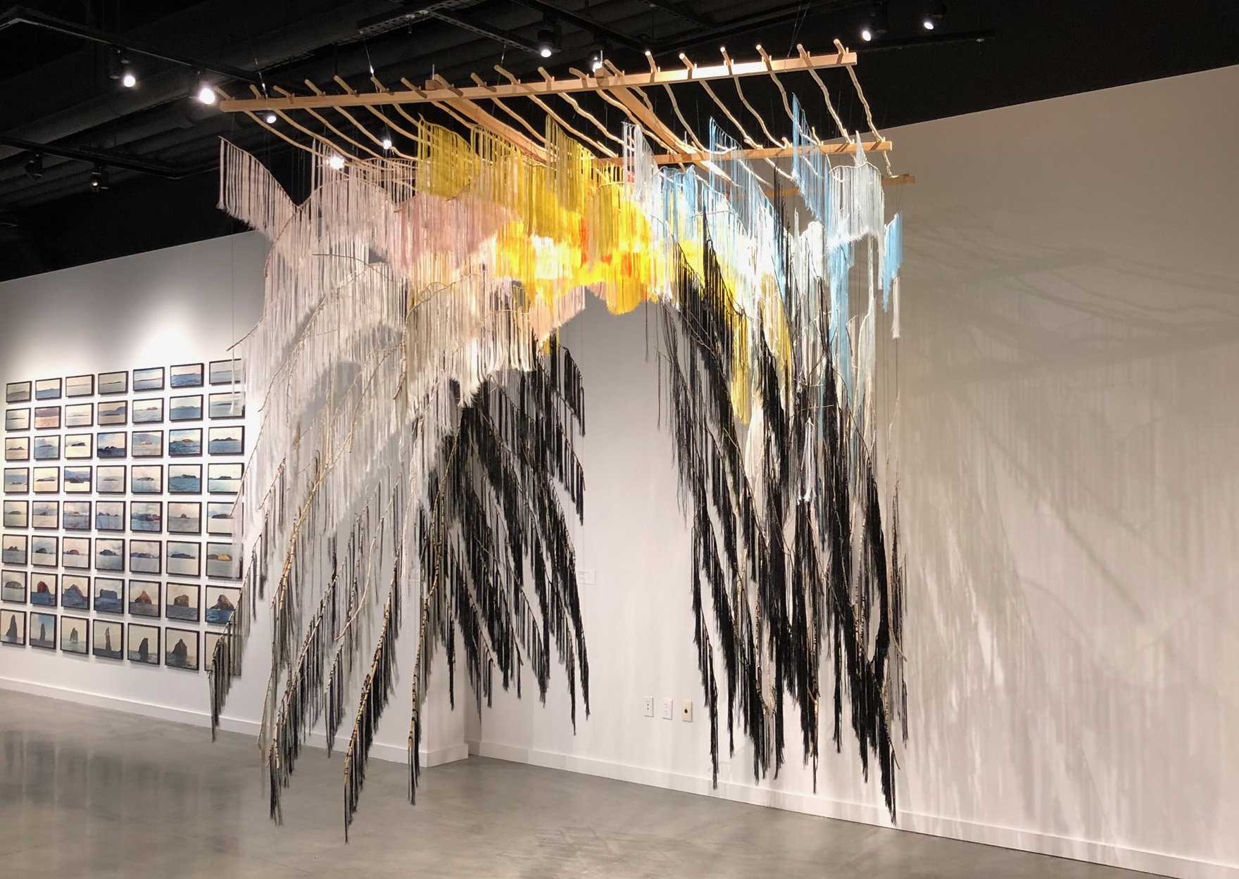 Sami wood and threads installation